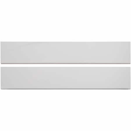 Msi Aria Bianco Bullnose 3 In. X 18 In. Polished Porcelain Wall Tile, 25PK ZOR-PT-TR-0164
